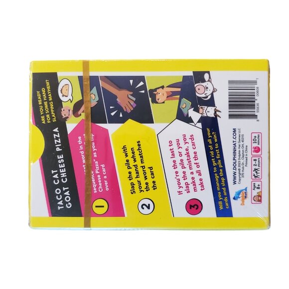 Taco Cat Goat Cheese Pizza Card Game by Dolphin Hat Games, Ages 8+ NEW SEALED - Picture 2 of 4